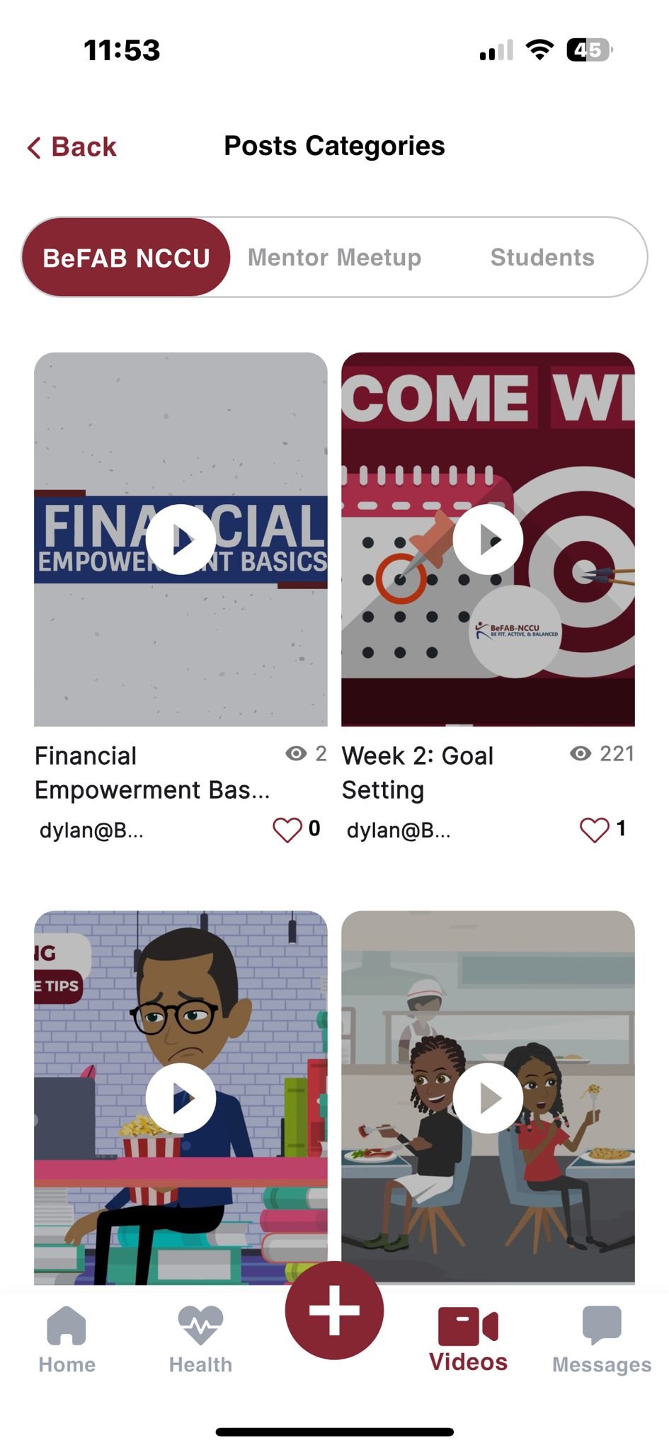BeFAB-NCCU App Screenshot